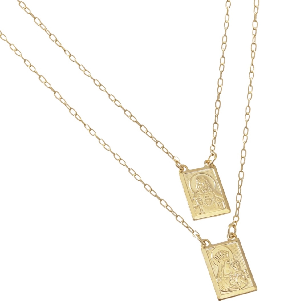 Escapulário Sagrado Coração de Jesus e Nossa Senhora do Carmo Escapulário Sagrado Coração de Jesus e Nossa Senhora do Carmo