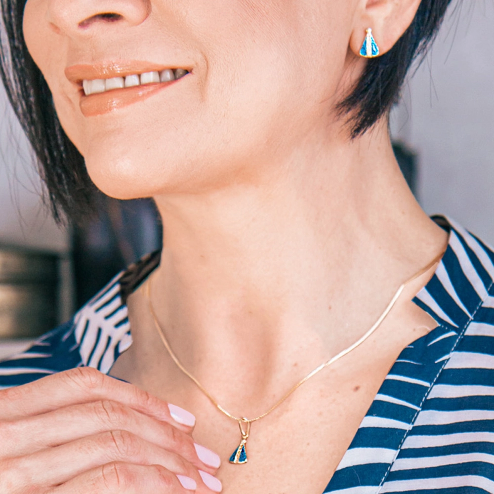 Gargantilha Nossa Senhora Aparecida - Semijoia Gargantilha Nossa Senhora Aparecida - Semijoia