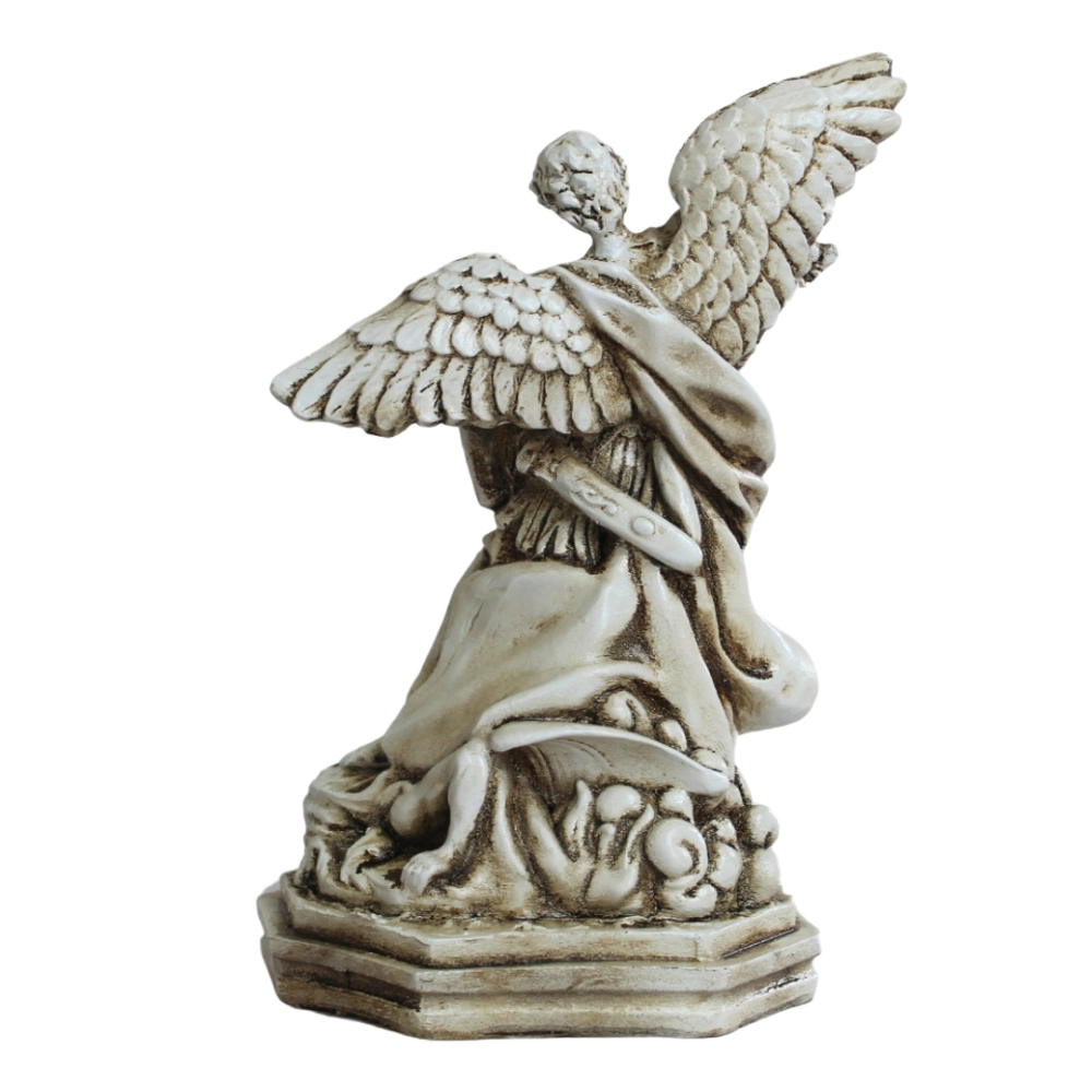 Imagem São Miguel Arcanjo Rústica - 20 cm Imagem São Miguel Arcanjo Rústica - 20 cm