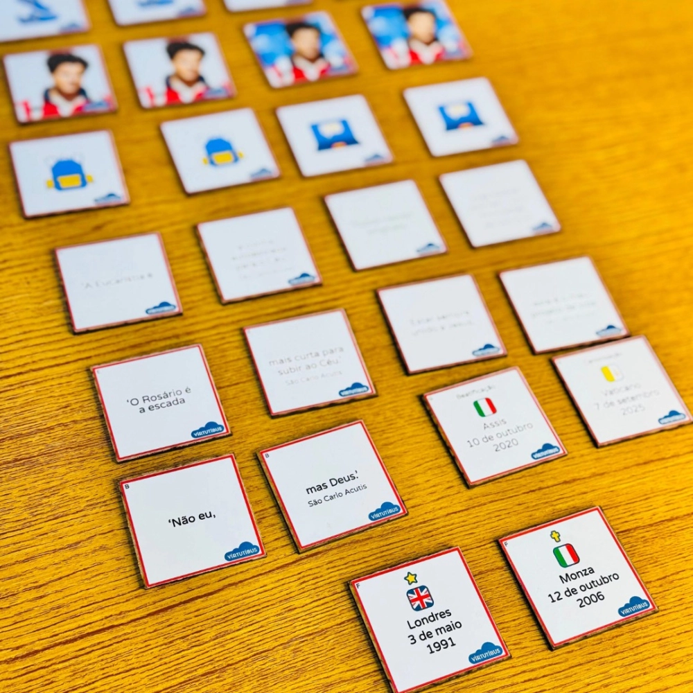 Jogo da Memória - São Carlo Acutis Jogo da Memória - São Carlo Acutis