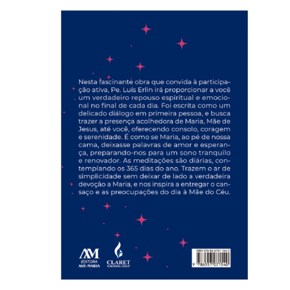 Livro Boa Noite com Maria - Receba o Beijo de Nossa Senhora Antes de Dormir