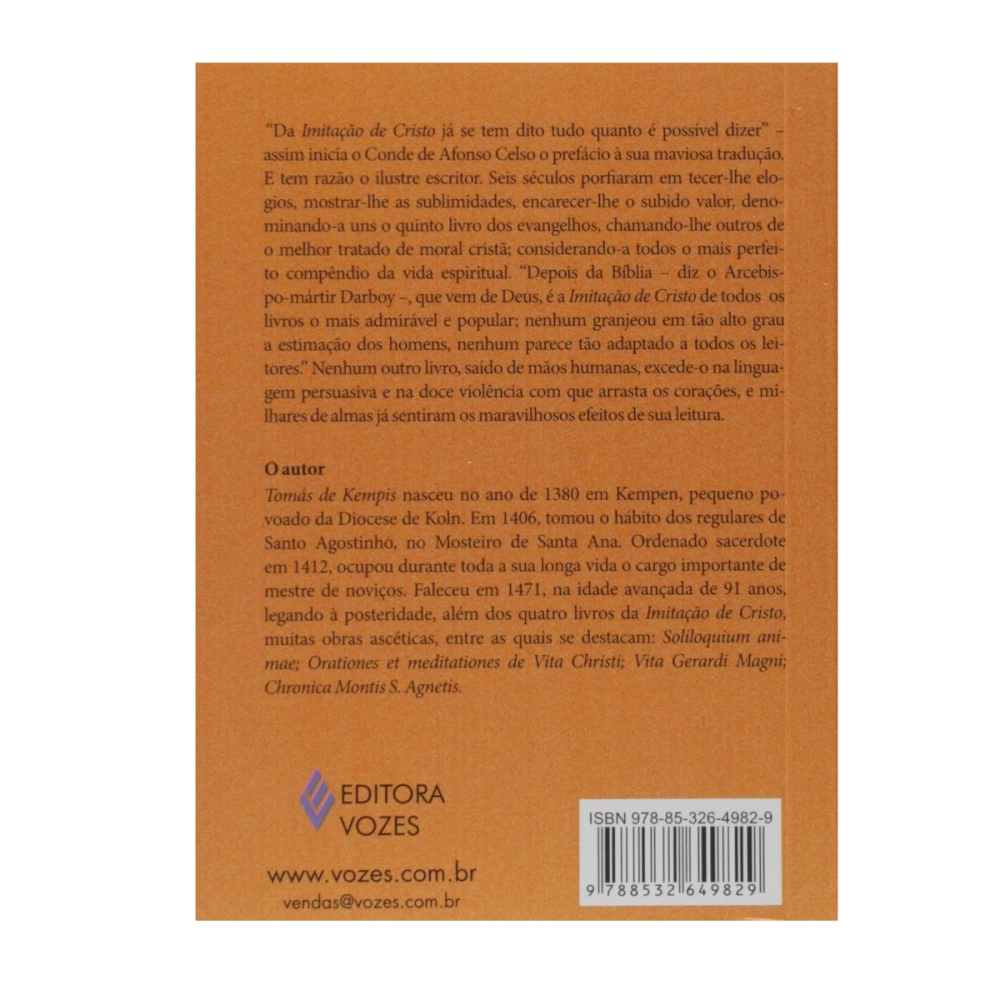 Livro Imitação de Cristo