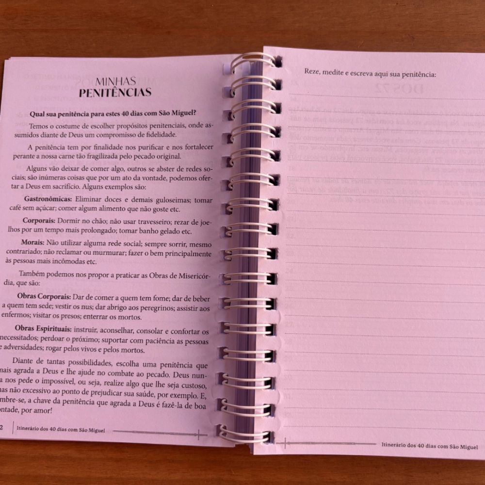 Livro Itinerário dos 40 Dias com São Miguel Arcanjo