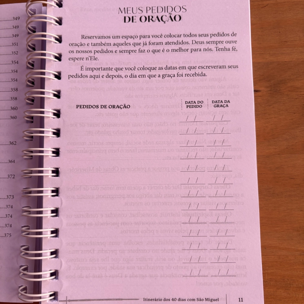 Livro Itinerário dos 40 Dias com São Miguel Arcanjo