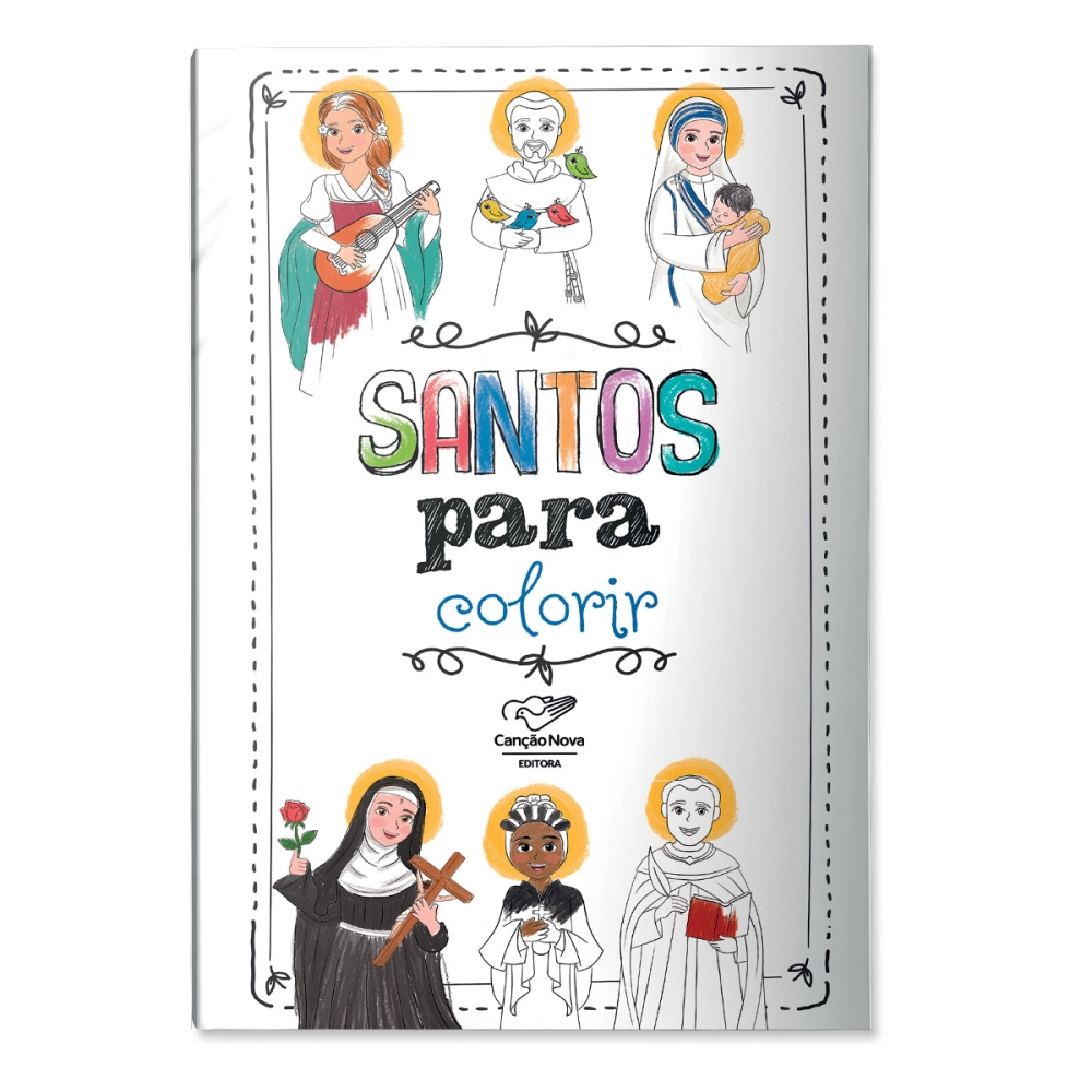 Livro Santos para Colorir Livro Santos para Colorir
