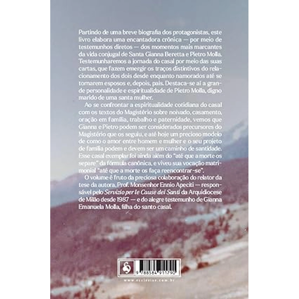 Livro Um Casal Exemplar: Santa Gianna Beretta e Pietro Moll