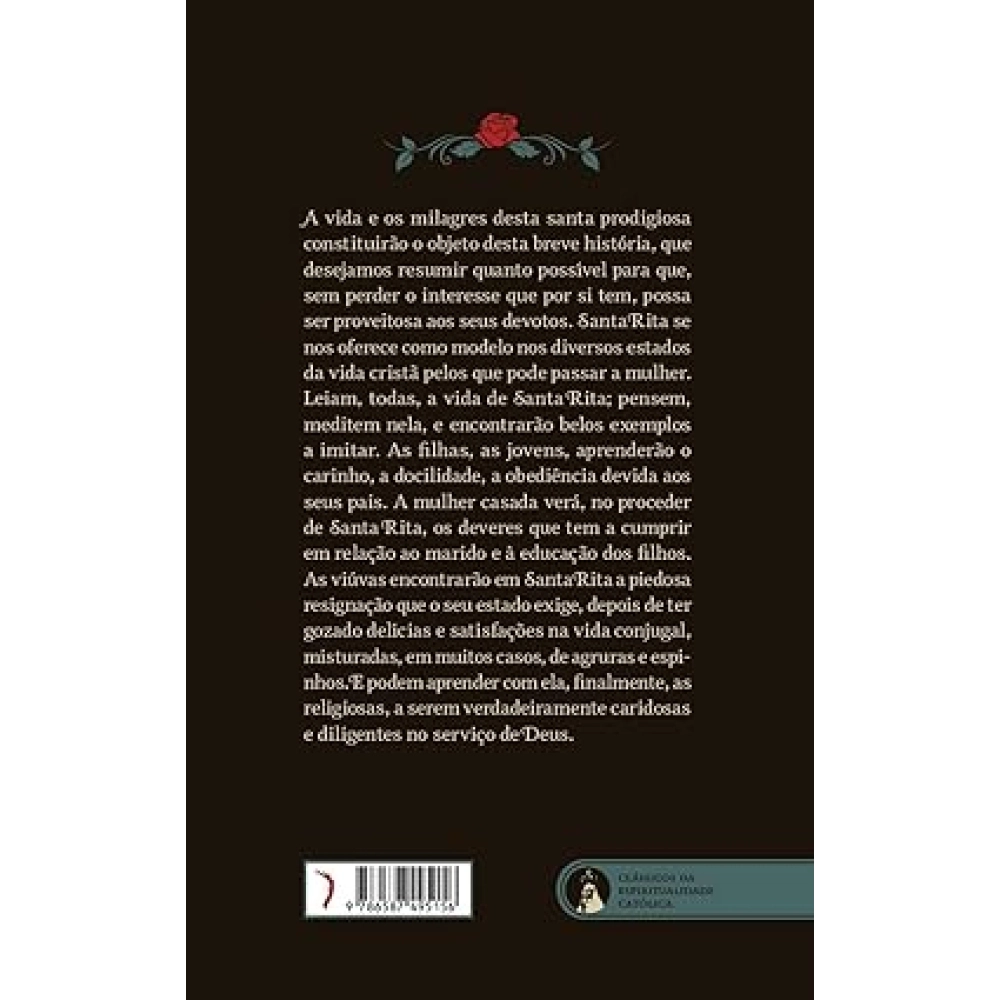 Livro Vida de Santa Rita de Cássia