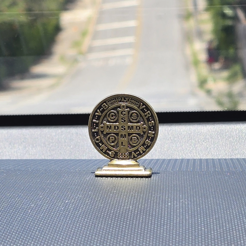 Medalha de São Bento - Autocolante Níquel