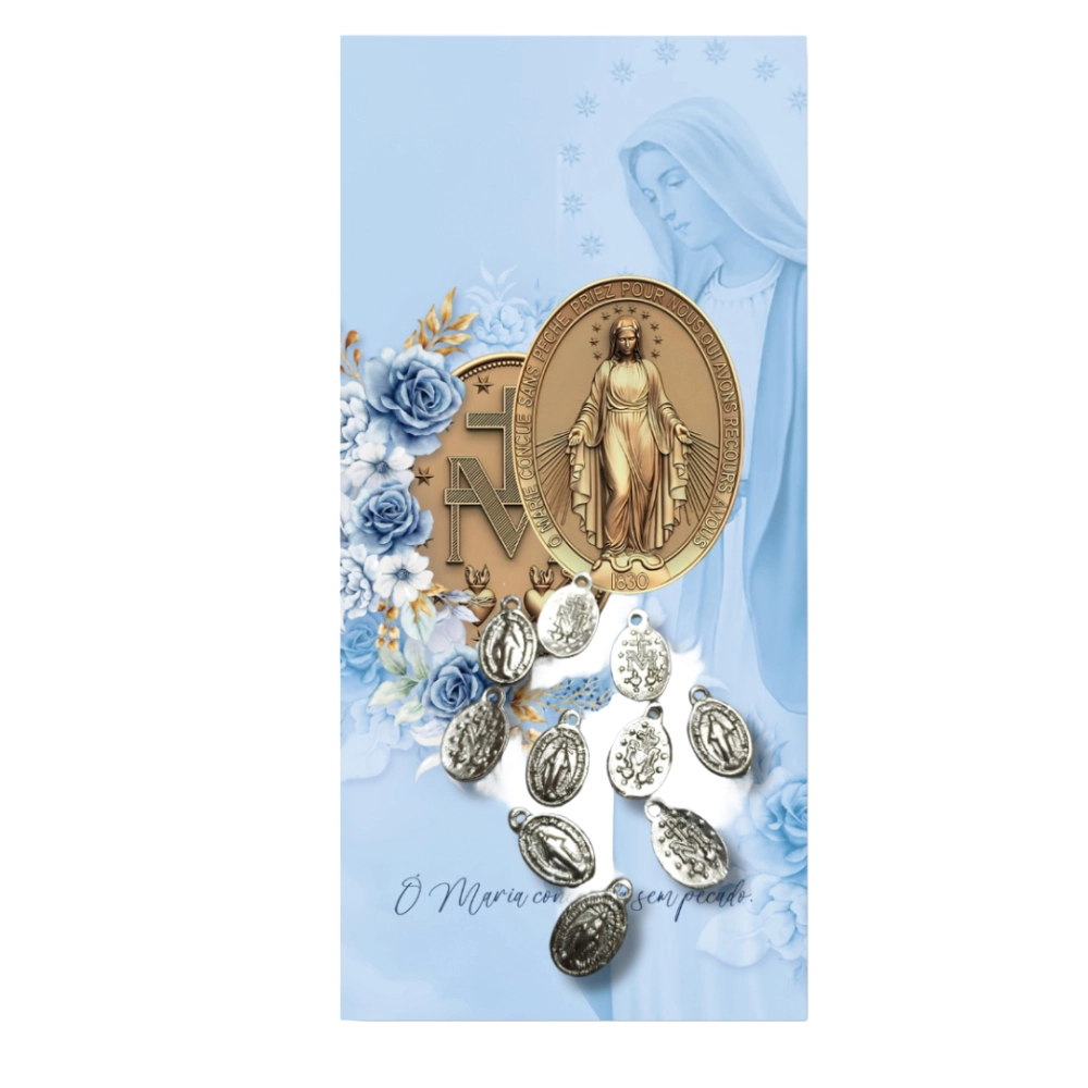 Medalhinhas de Nossa Senhora das Graças - Pacote com 10