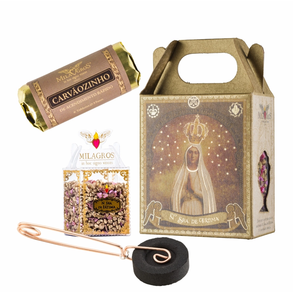 Mini Kit Incenso Nossa Senhora de Fátima Mini Kit Incenso Nossa Senhora de Fátima