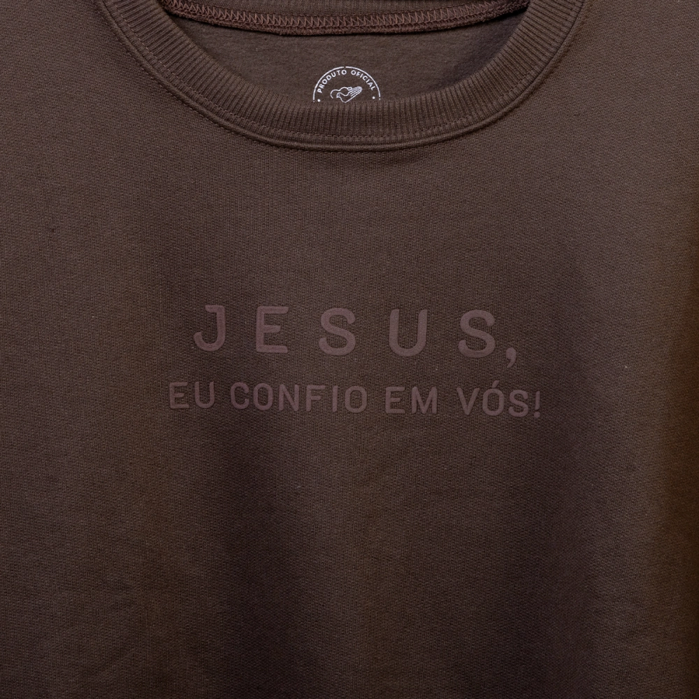 Moletom Masculino Jesus, Eu Confio em Vós