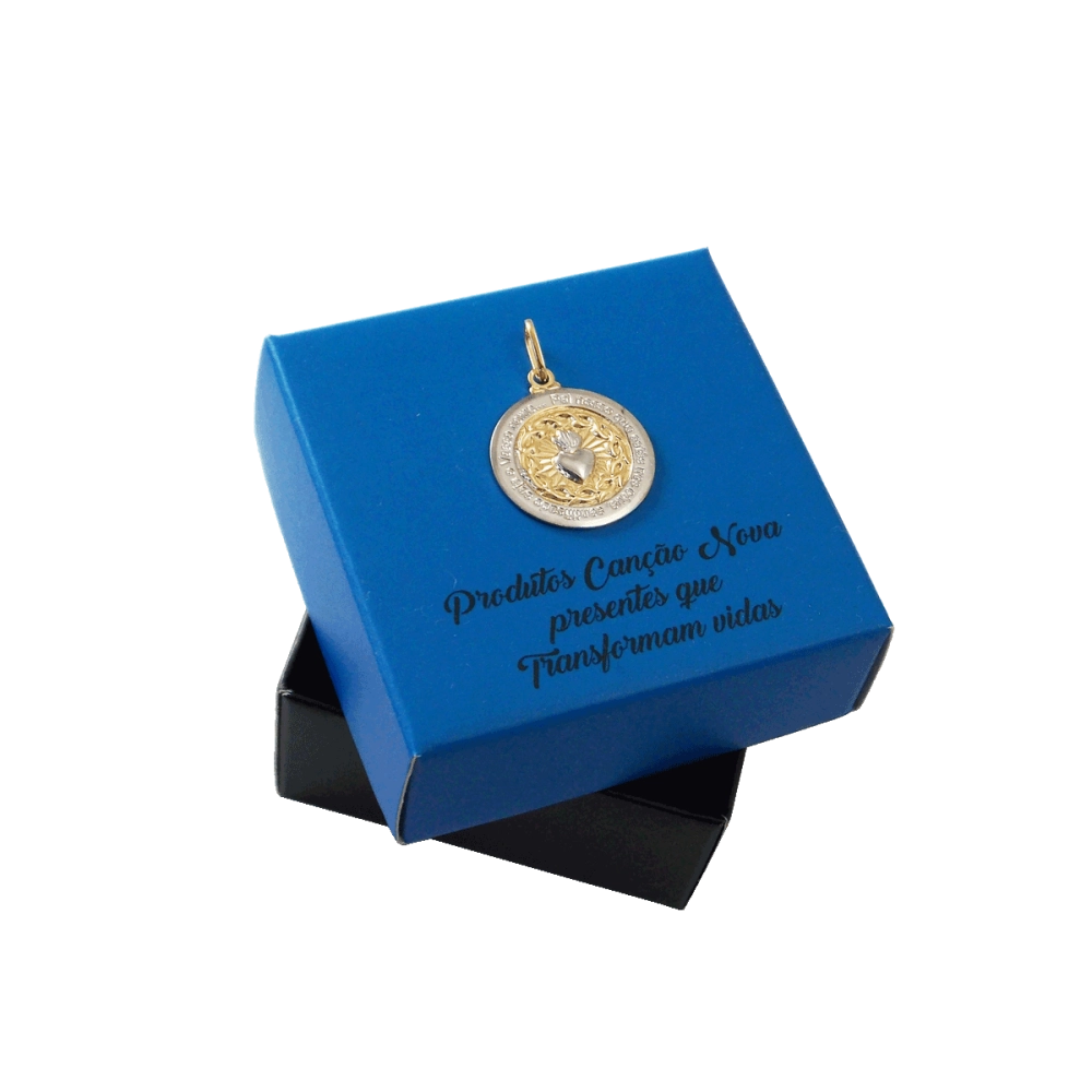 Pingente Pai Nosso com Sagrado Coração de Jesus Pingente Pai Nosso com Sagrado Coração de Jesus