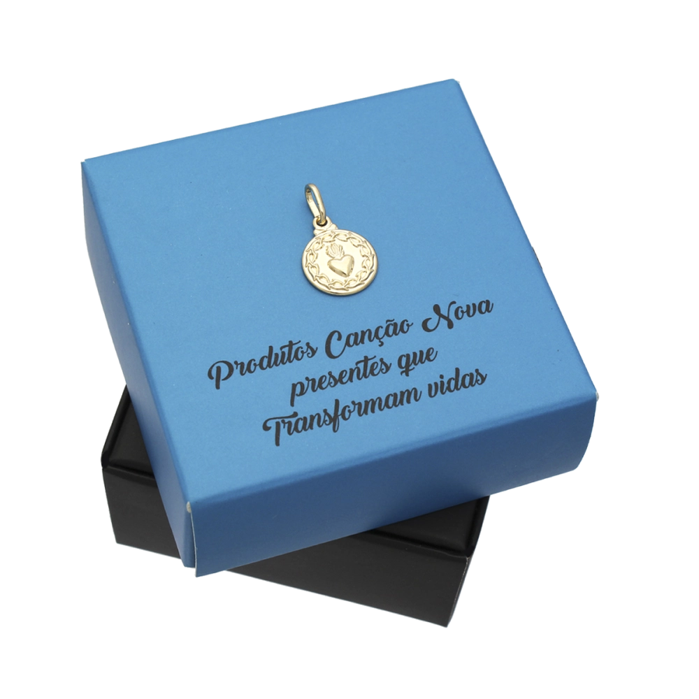 Pingente Sagrado Coração de Jesus - Semijoia