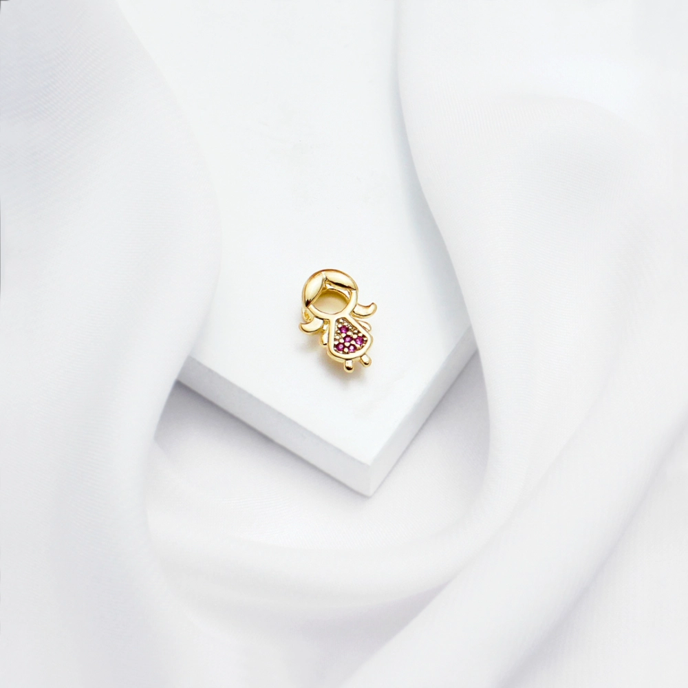 Pingente Zircônia Menina - Semijoia Pingente Zircônia Menina - Semijoia