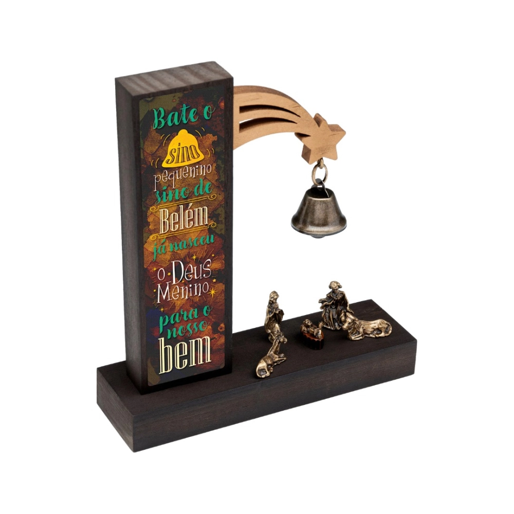 Presépio Adorno de Mesa Rústico Presépio Adorno de Mesa Rústico