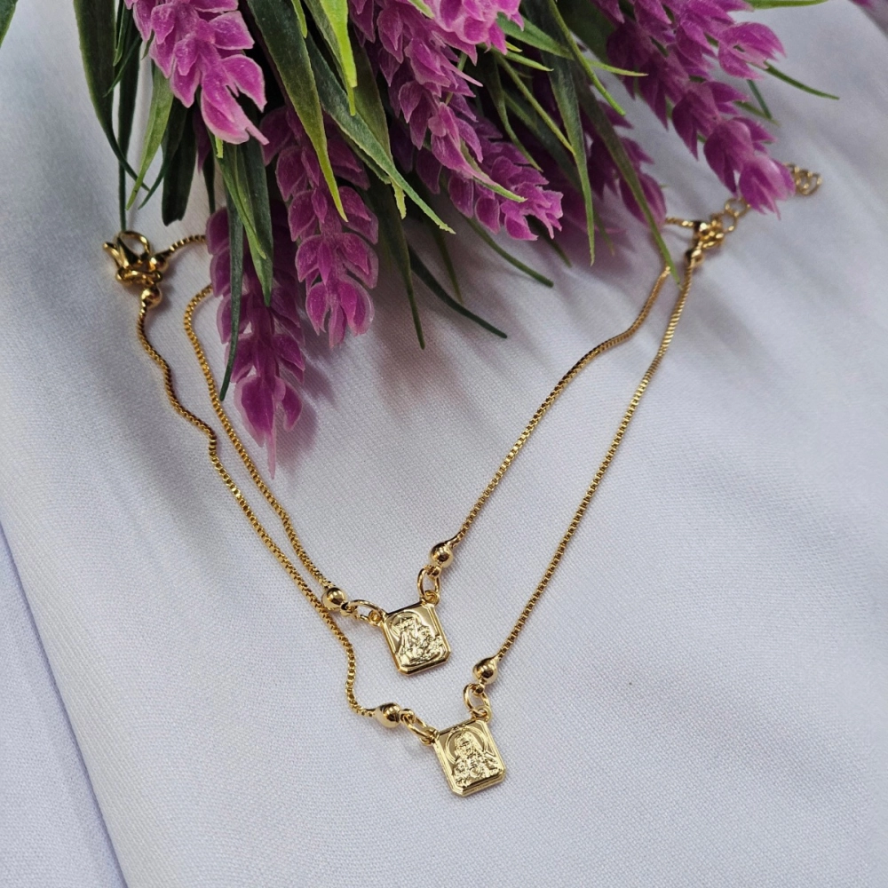 Pulseira Dupla Nossa Senhora do Carmo Pulseira Dupla Nossa Senhora do Carmo