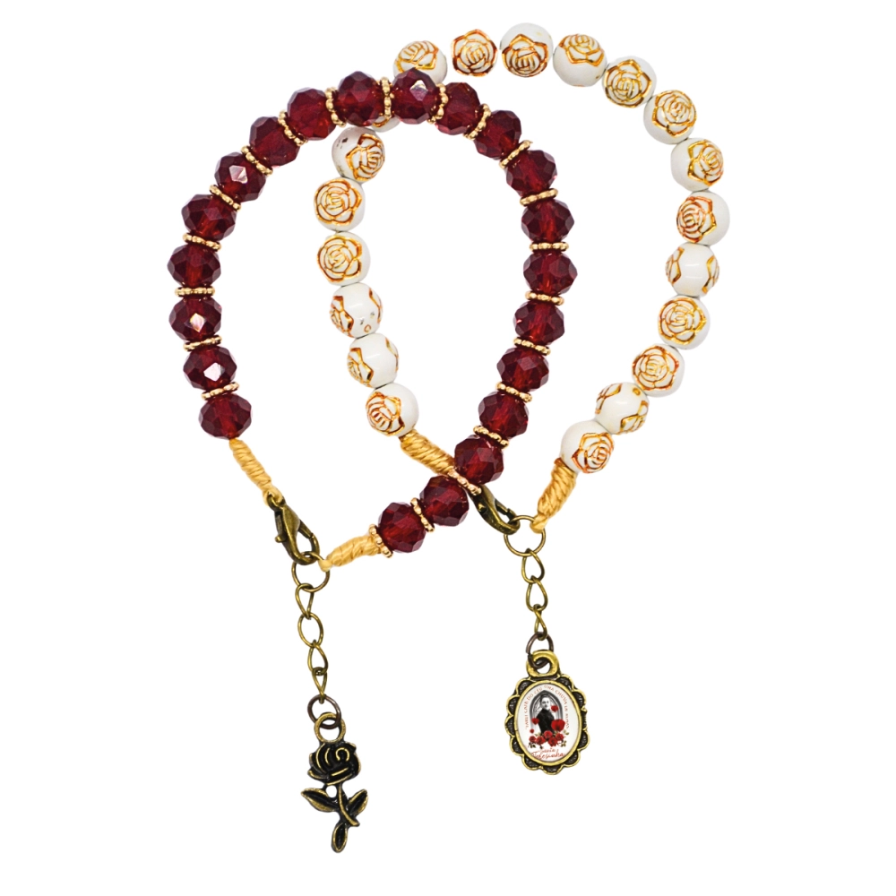 Pulseira Dupla Rosas de Santa Teresinha