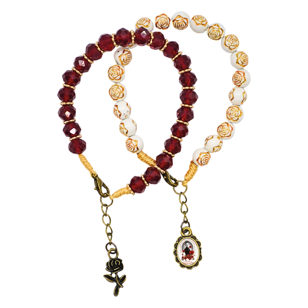 Pulseira Dupla Rosas de Santa Teresinha