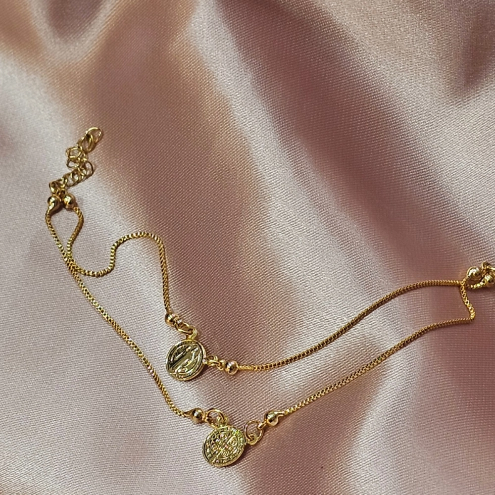 Pulseira Dupla São Bento Pulseira Dupla São Bento