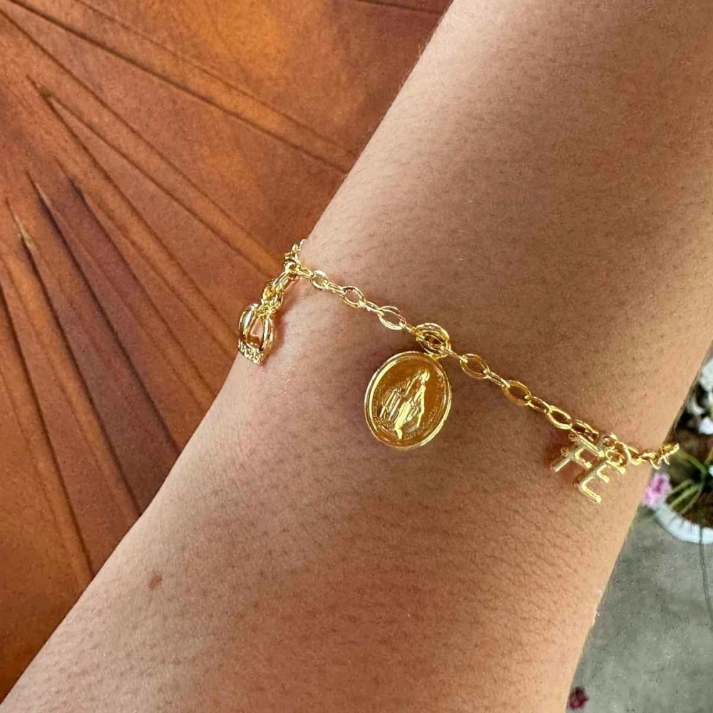 Pulseira Filha Dourada Pulseira Filha Dourada