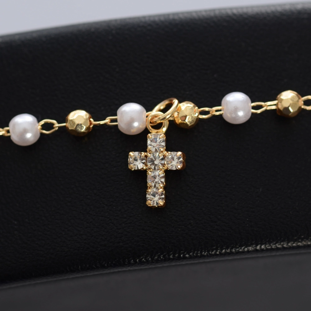 Pulseira Infantil Bolinhas e Pérola