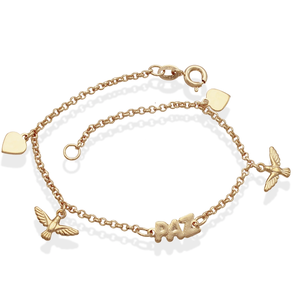 Pulseira Infantil Paz - Semijoia Pulseira Infantil Paz - Semijoia
