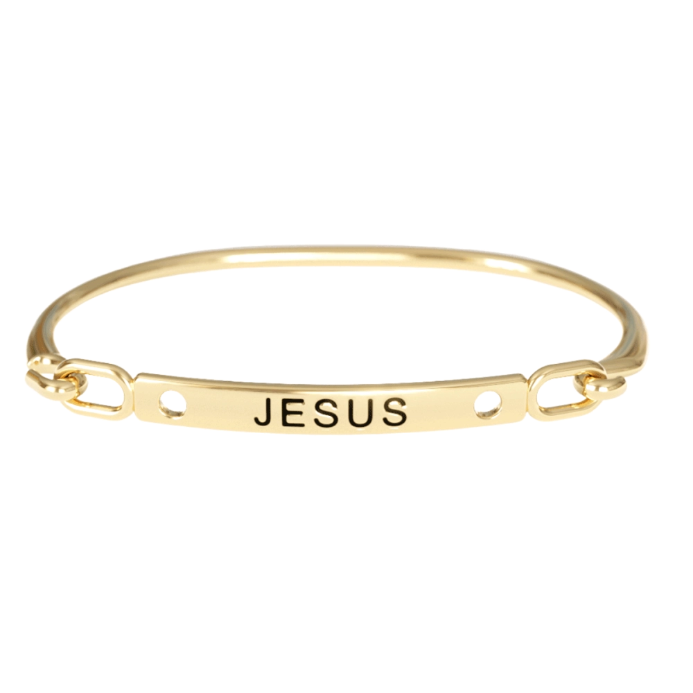 Pulseira Jesus Dourada Pulseira Jesus Dourada