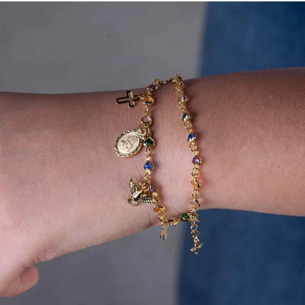 Pulseira Santa Rita Dourada