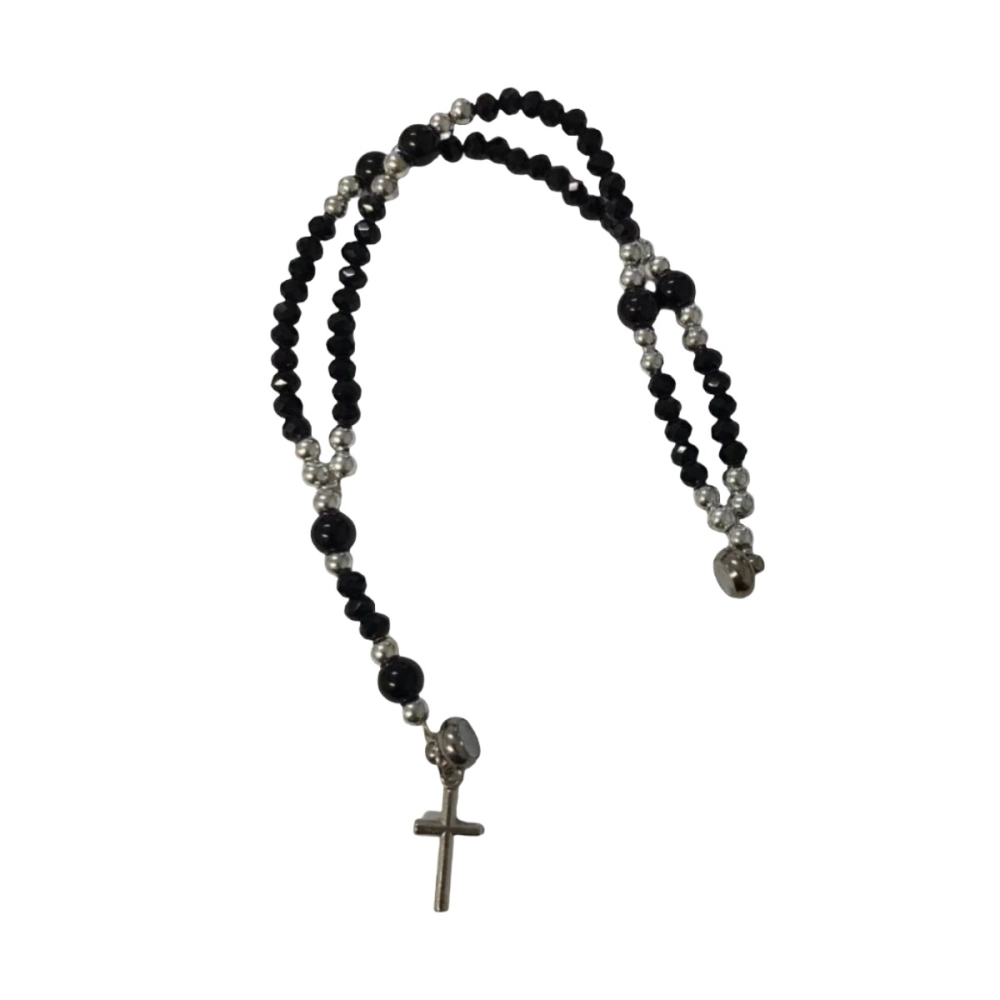 Pulseira Terço Imã Cruz Pulseira Terço Imã Cruz