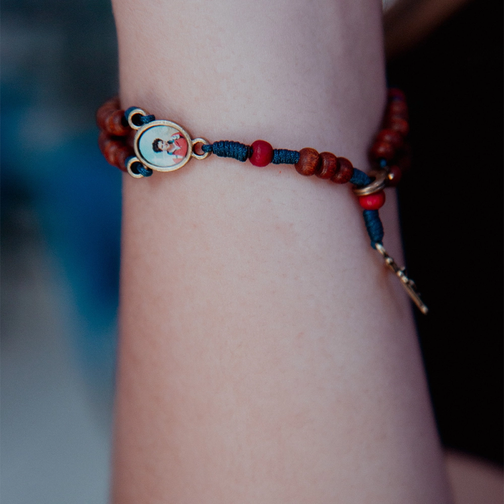 Pulseira Terço São Carlo Acutis Pulseira Terço São Carlo Acutis