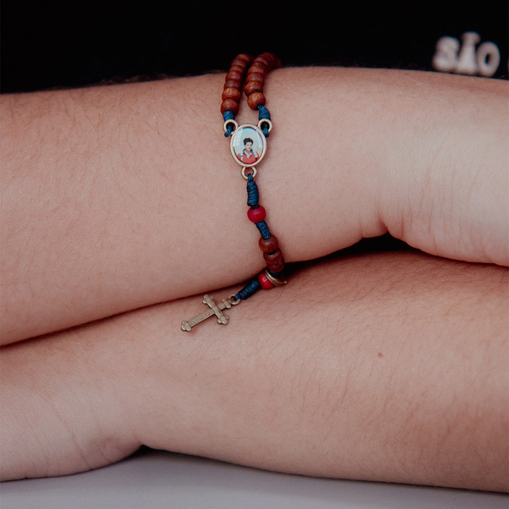 Pulseira Terço São Carlo Acutis Pulseira Terço São Carlo Acutis