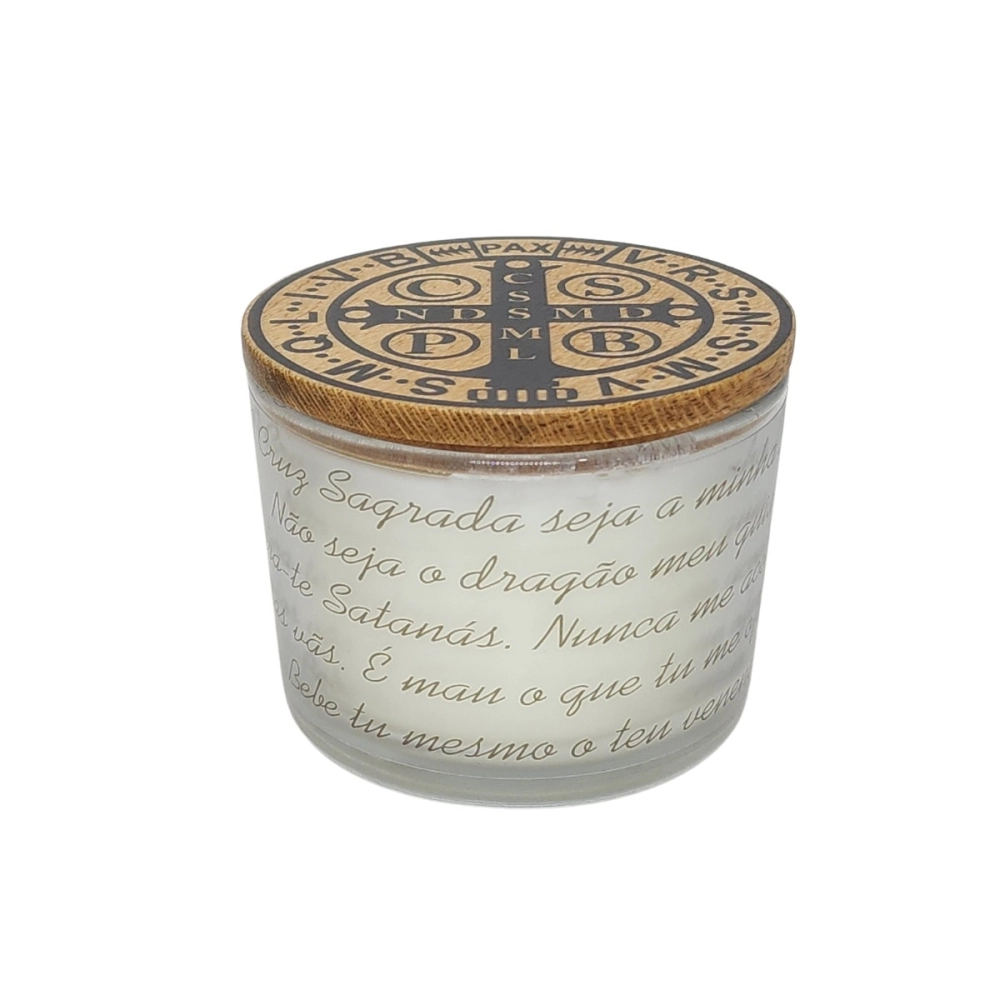 Vela São Bento Vidro Vela São Bento Vidro