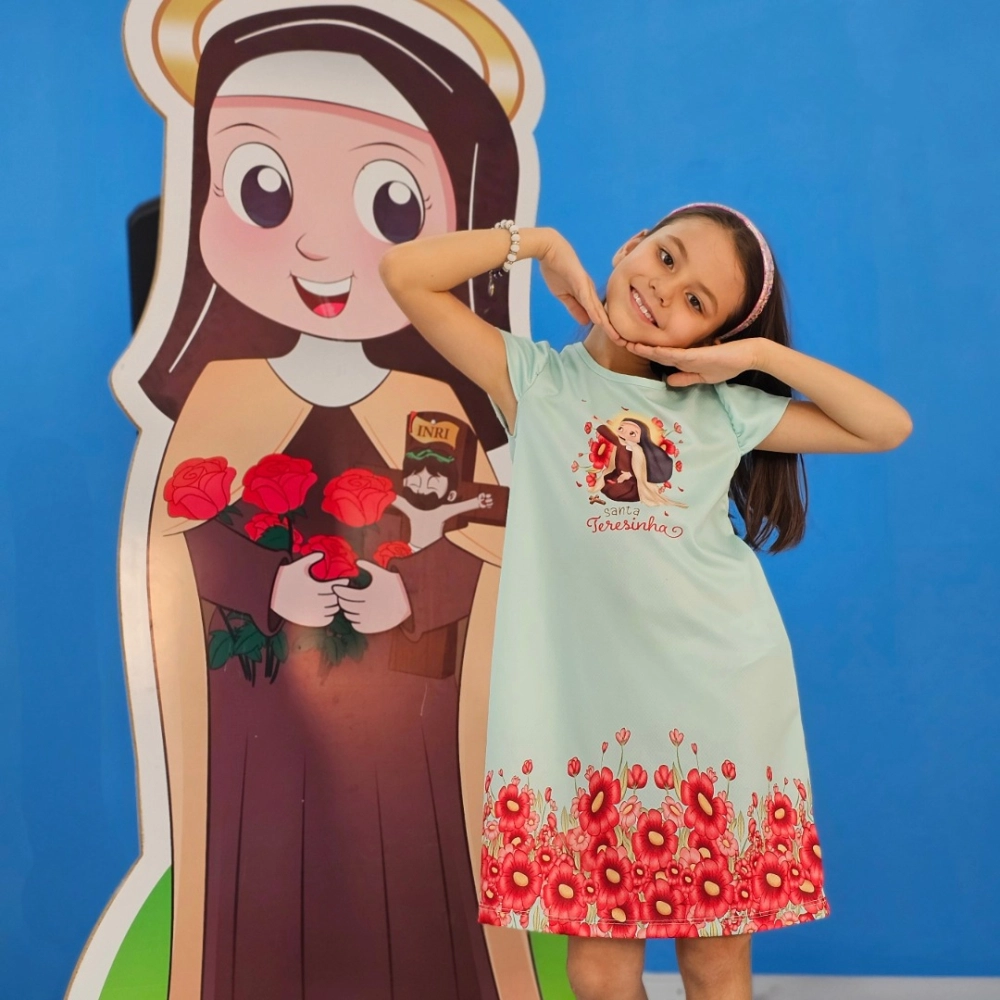 Vestido Infantil Santa Teresinha