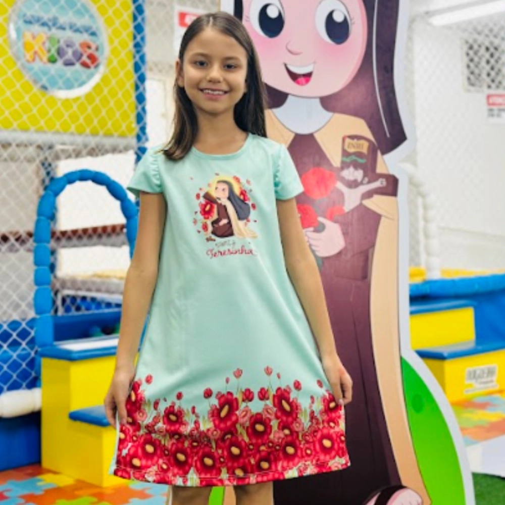 Vestido Infantil Santa Teresinha