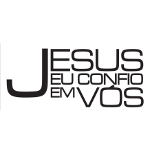 Adesivo Jesus, Eu Confio em Vós - Preto