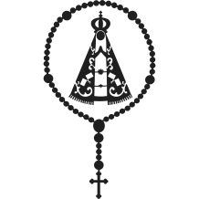 Adesivo Nossa Senhora Aparecida Preto Adesivo Nossa Senhora Aparecida Preto
