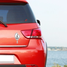 Adesivo Terço Nossa Senhora - Branco Adesivo Terço Nossa Senhora - Branco