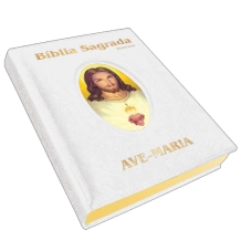 Bíblia Ilustrada Luxo Grande Branca Bíblia Ilustrada Luxo Grande Branca