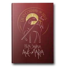 Bíblia Sagrada Ave Maria - Eis o Cordeiro de Deus - Vermelha Bíblia Sagrada Ave Maria - Eis o Cordeiro de Deus - Vermelha
