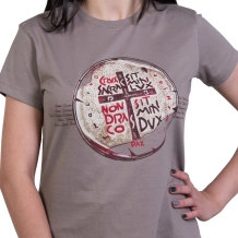 Baby Look Juvenil Medalha das Duas Cruzes - Cinza Pedra Baby Look Juvenil Medalha das Duas Cruzes - Cinza Pedra