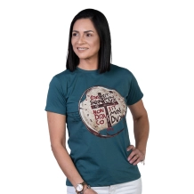 Baby Look Medalha das Duas Cruzes - Petróleo Baby Look Medalha das Duas Cruzes - Petróleo