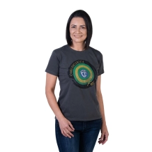 Baby Look Meu Escudo é a Fé - Cinza Estonada Baby Look Meu Escudo é a Fé - Cinza Estonada