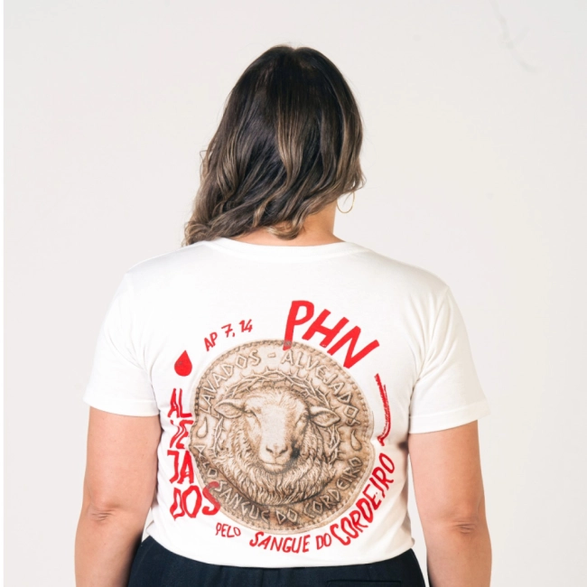 Baby Look PHN 2026 - Alvejados Pelo Sangue do Cordeiro
