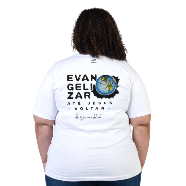 Baby Look Plus Size Evangelizar Até Jesus Voltar