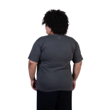 Baby Look Plus Size Meu Escudo é a Fé - Cinza Estonada Baby Look Plus Size Meu Escudo é a Fé - Cinza Estonada