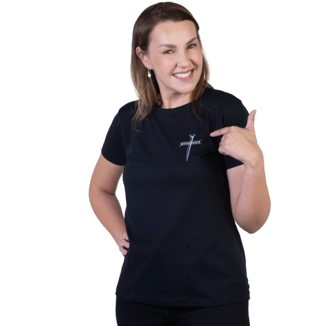 Baby Look Por Suas Chagas Fomos Curados (Semana Santa) Baby Look Por Suas Chagas Fomos Curados (Semana Santa)