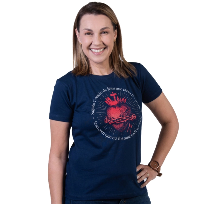 Baby Look Sagrado Coração de Jesus Baby Look Sagrado Coração de Jesus