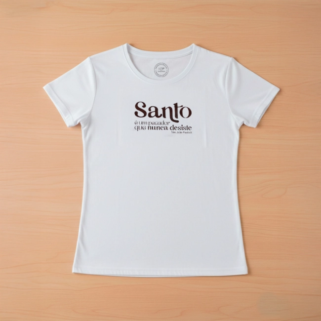 Baby Look Santo é um Pecador que Nunca Desiste