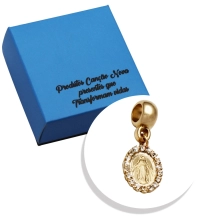 Berloque Folheado Nossa Senhora das Graças com Strass Berloque Folheado Nossa Senhora das Graças com Strass