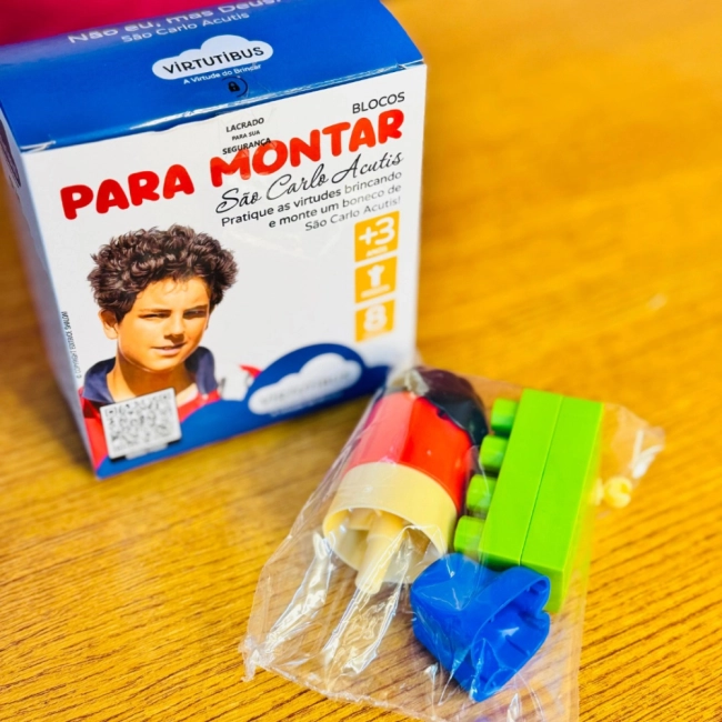 Blocos para Montar - São Carlo Acutis Blocos para Montar - São Carlo Acutis